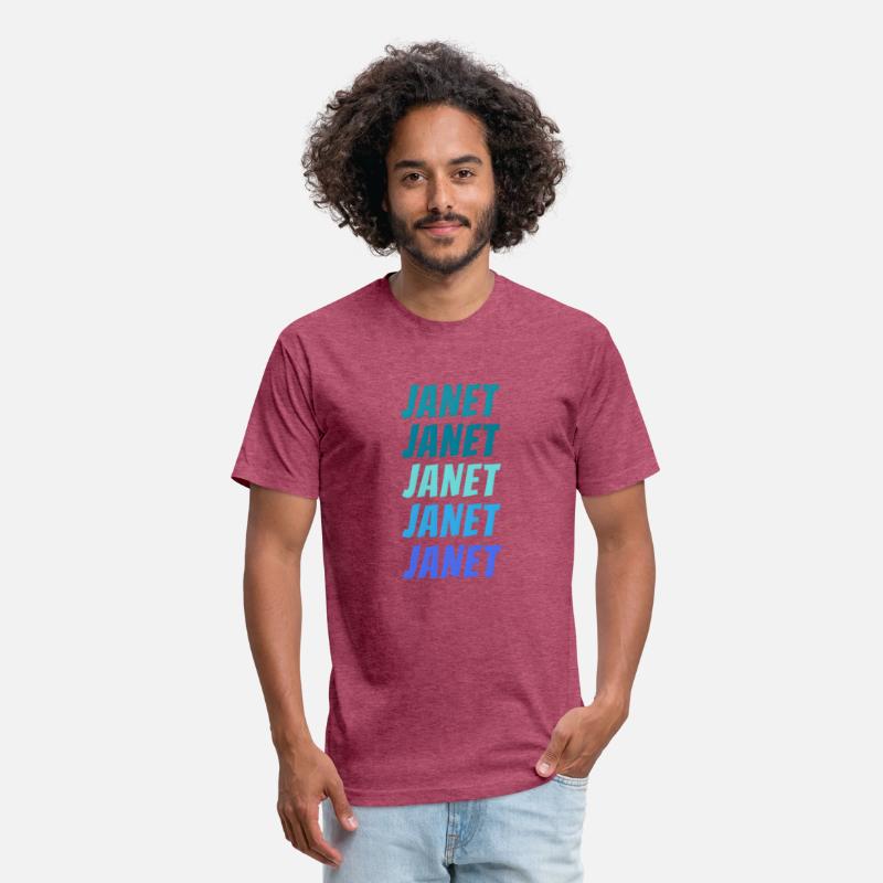 Janet First Name Style Wordmark Pattern