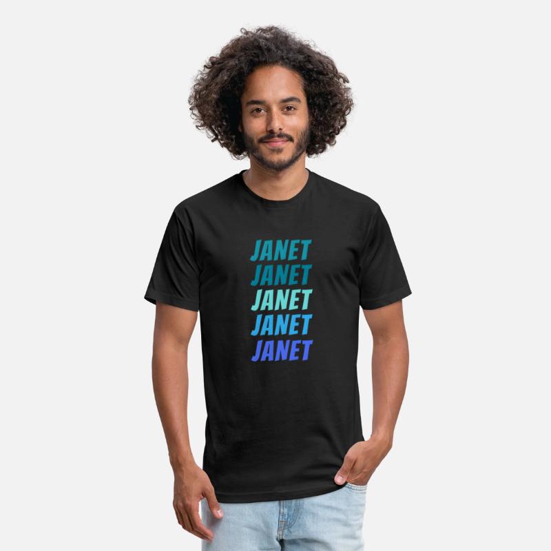 Janet First Name Style Wordmark Pattern