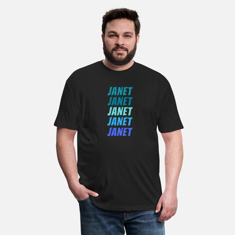 Janet First Name Style Wordmark Pattern