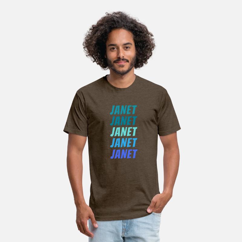 Janet First Name Style Wordmark Pattern