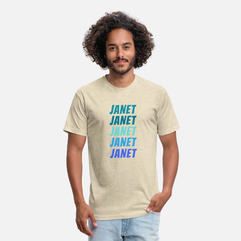 Janet First Name Style Wordmark Pattern