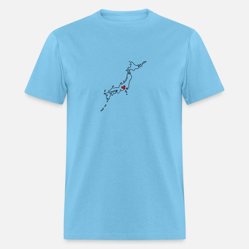 JAPAN - HEART - outline map