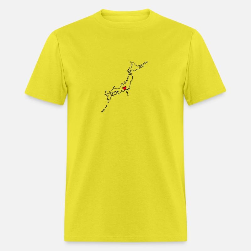 JAPAN - HEART - outline map