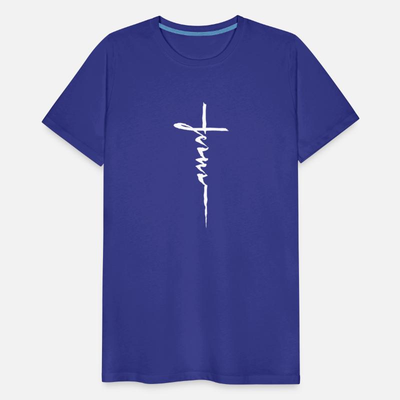 Jesus Christian Cross Cursive Inring