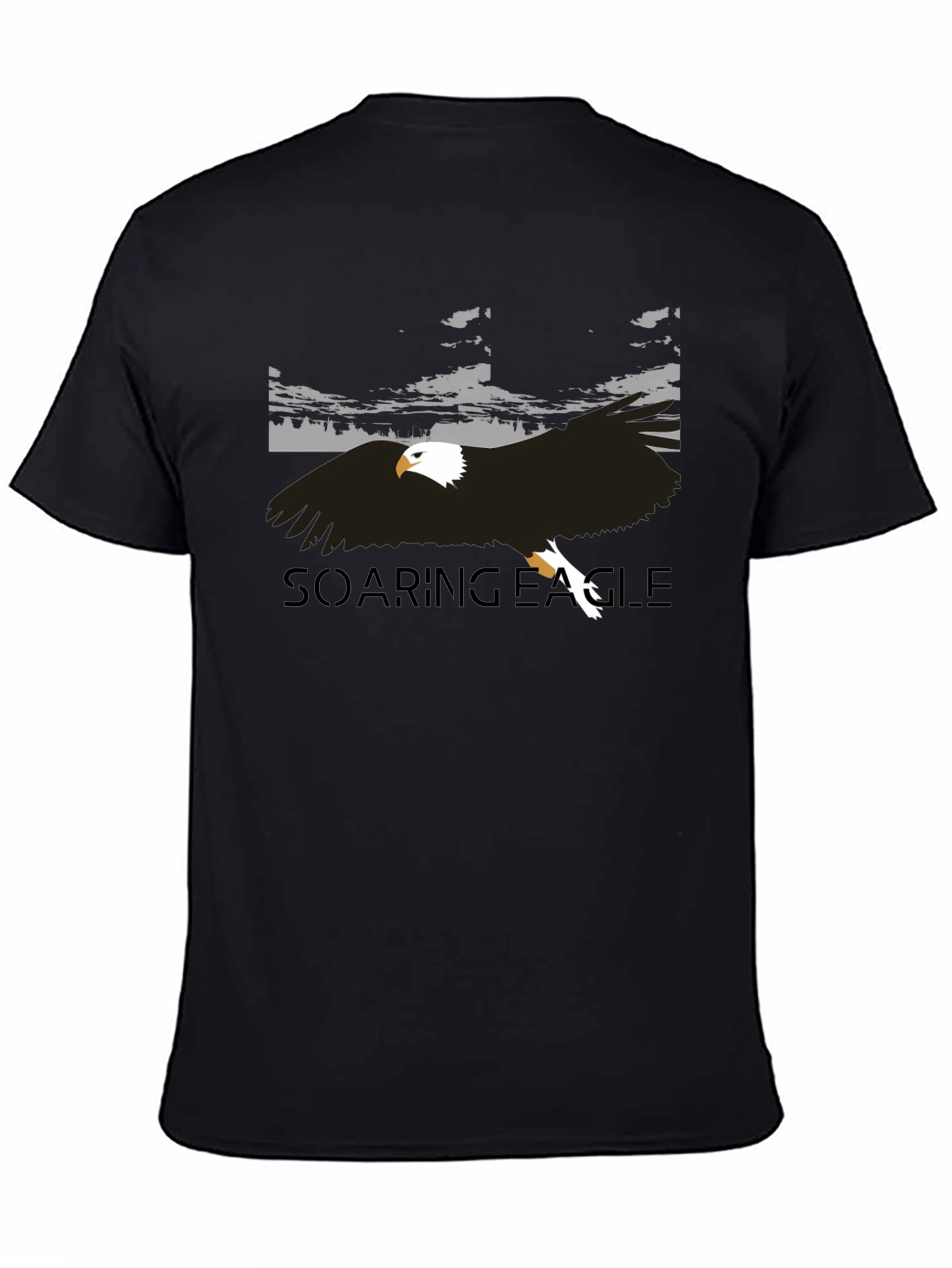 Soaring Eagle Graphic Tee - Mens Black T-Shirt