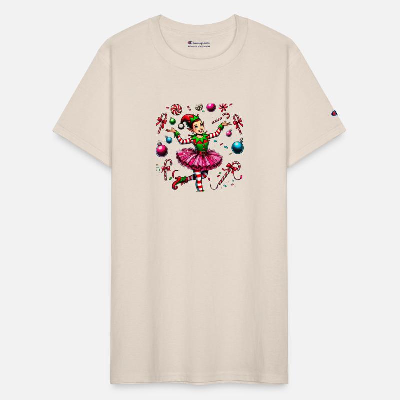 Juggling Elf: Tutu, Ornaments & Candy Cane Confet