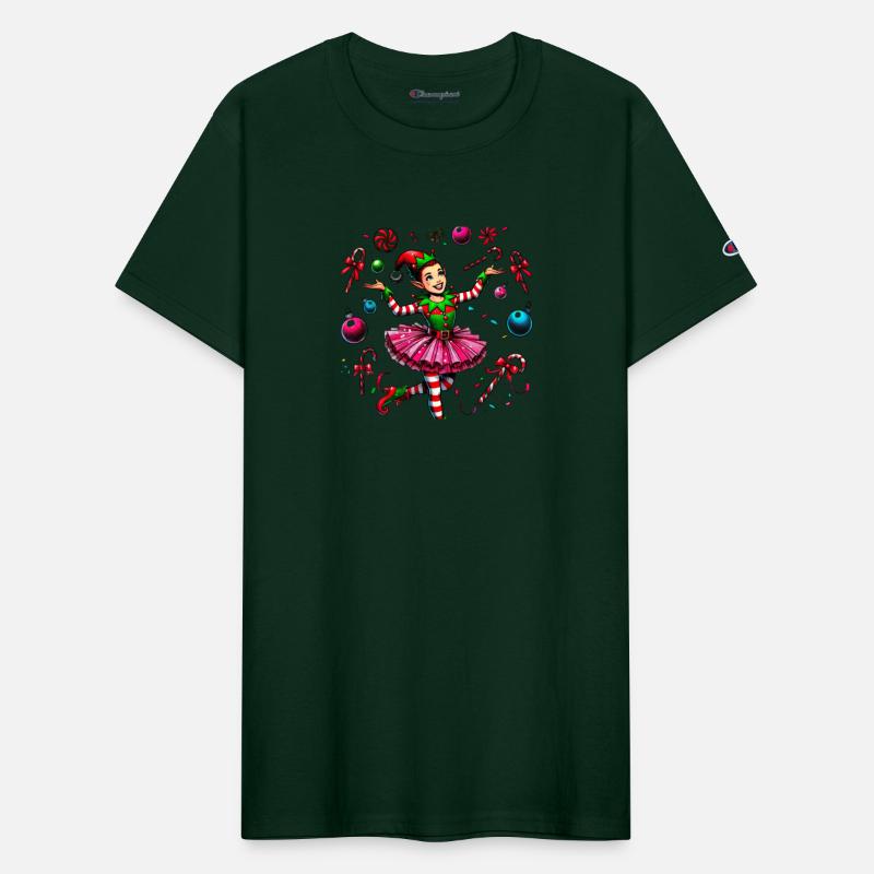 Juggling Elf: Tutu, Ornaments & Candy Cane Confet