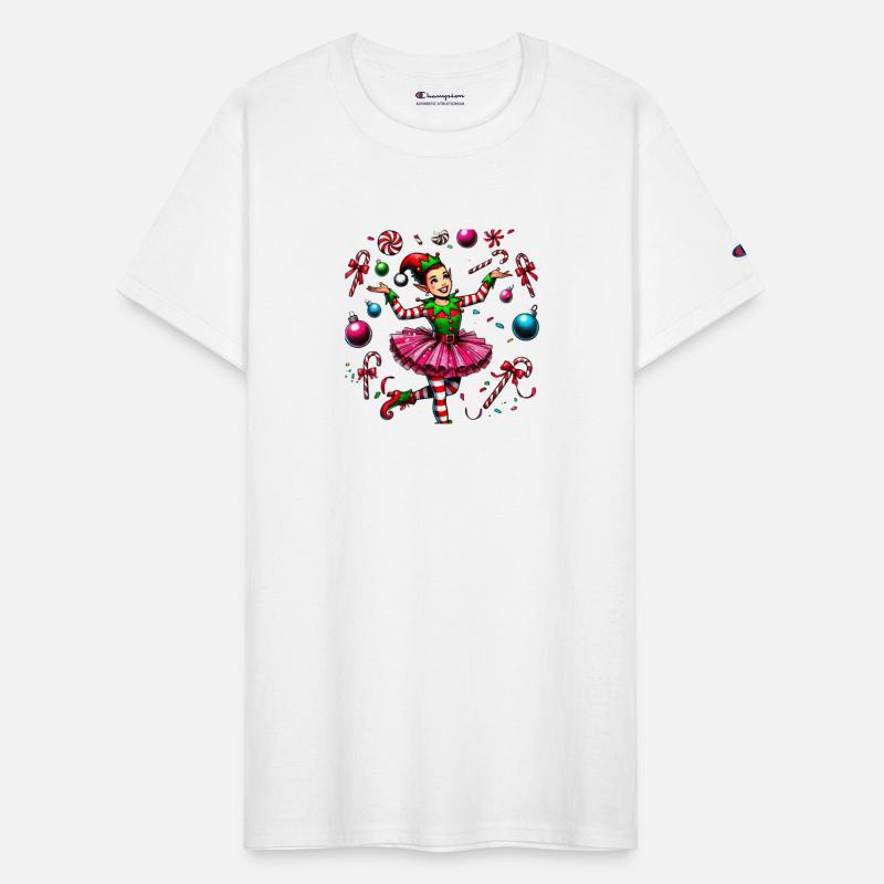 Juggling Elf: Tutu, Ornaments & Candy Cane Confet