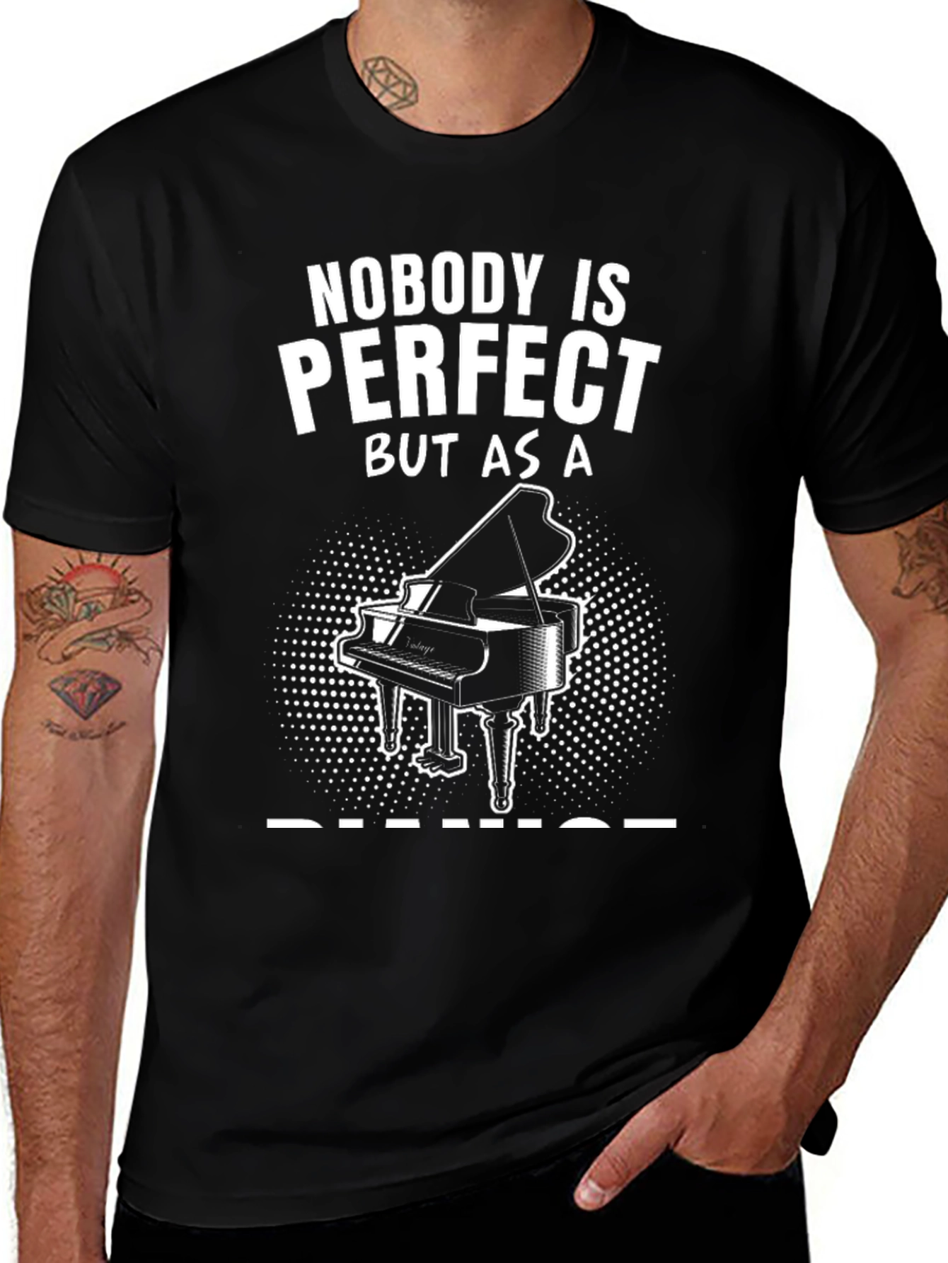 Nobodys Perfect Piano T-Shirt
