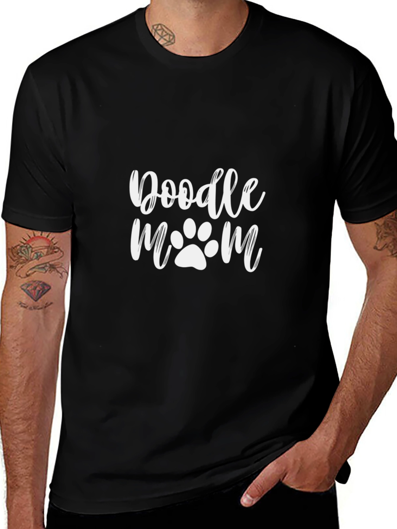 Doodle Mom Black T-Shirt