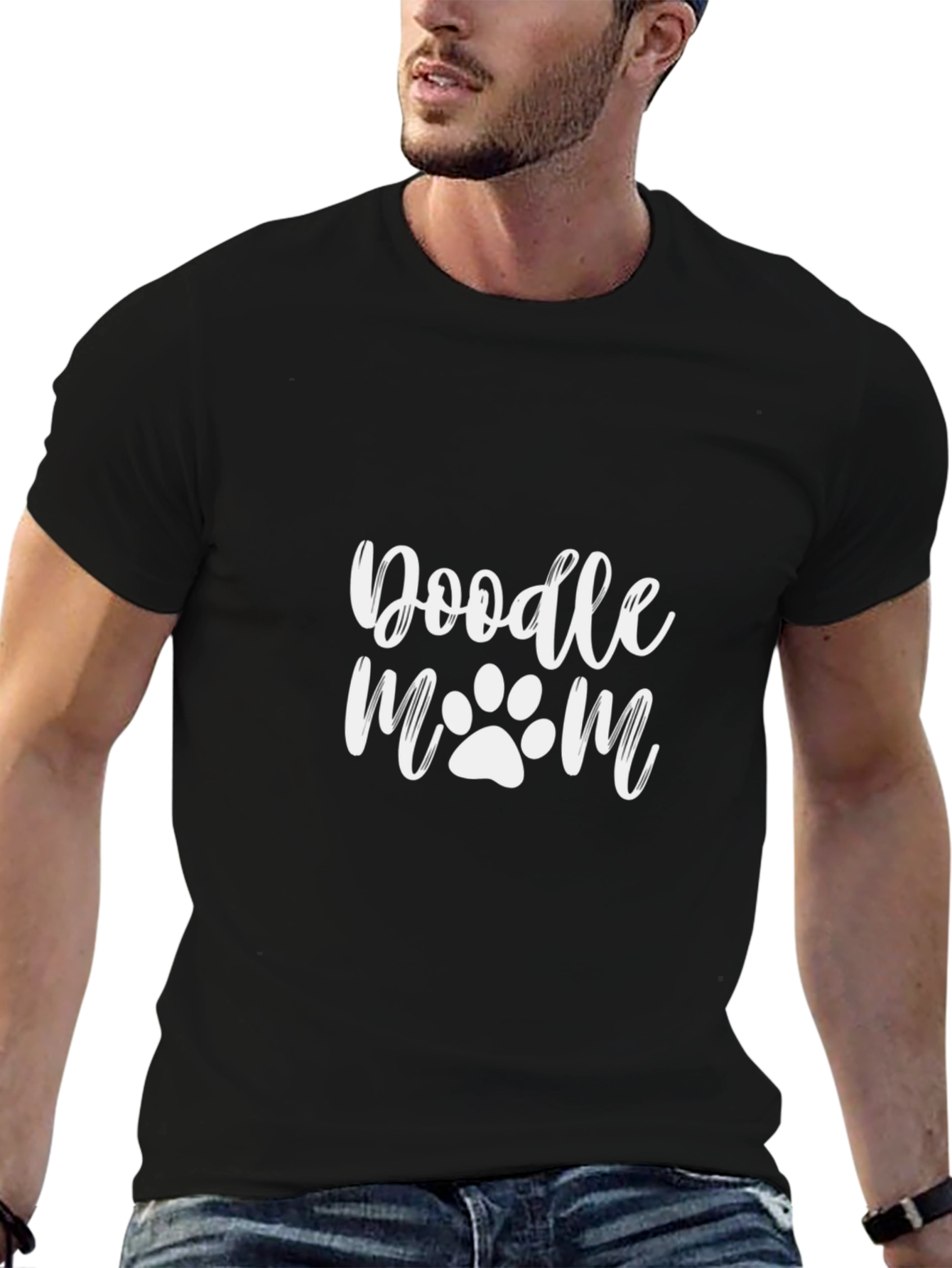 Doodle Mom Black T-Shirt
