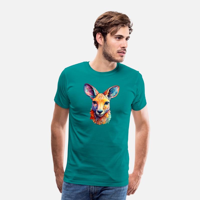 Kangaroo Adventure Vibrant Hues Zoo Aussie