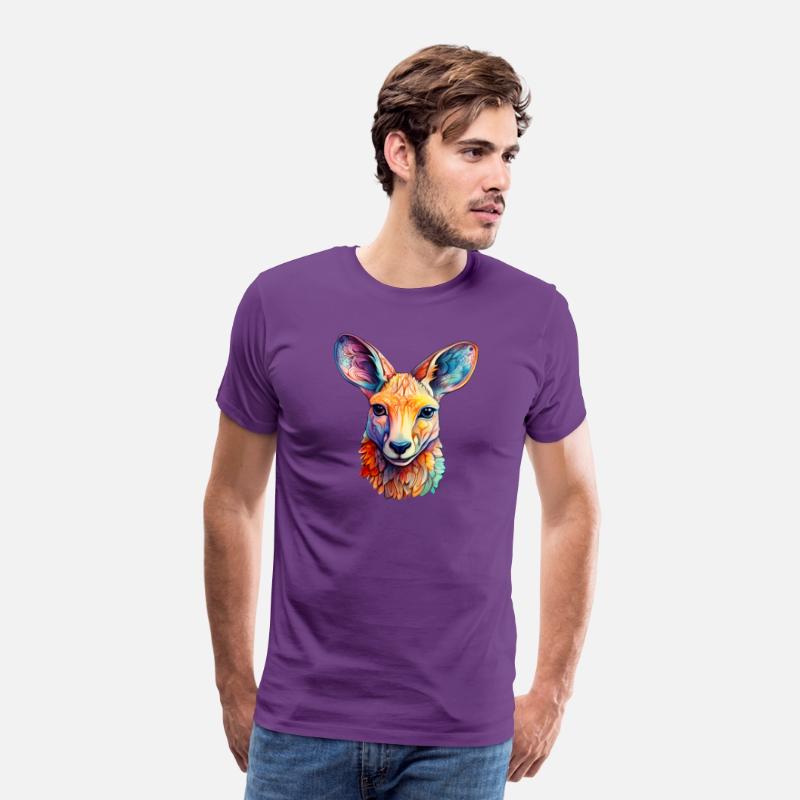 Kangaroo Adventure Vibrant Hues Zoo Aussie