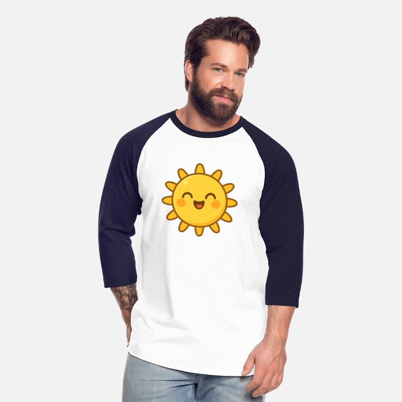 Kawaii Cartoon Sun Icon – Happy & Playful Vector
