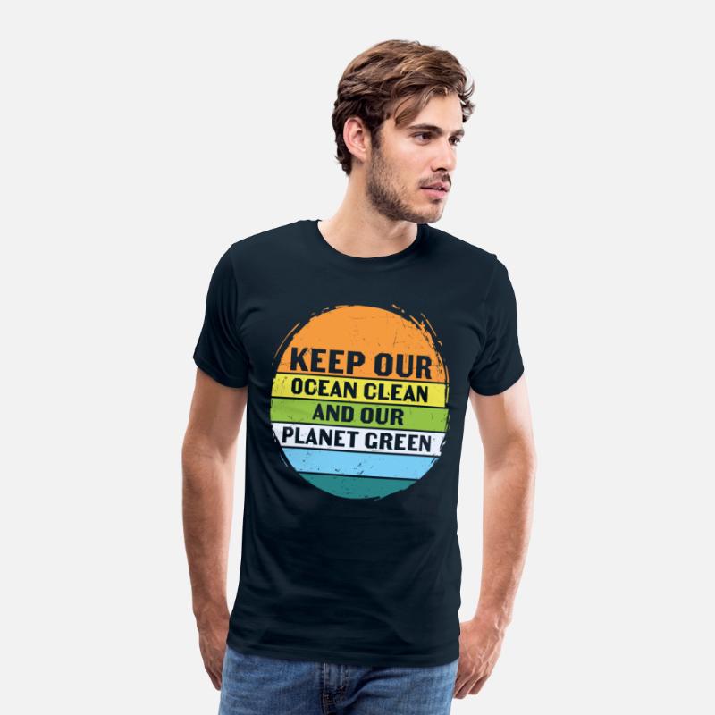 Keep Our Ocean Clean And Planet Green Retro