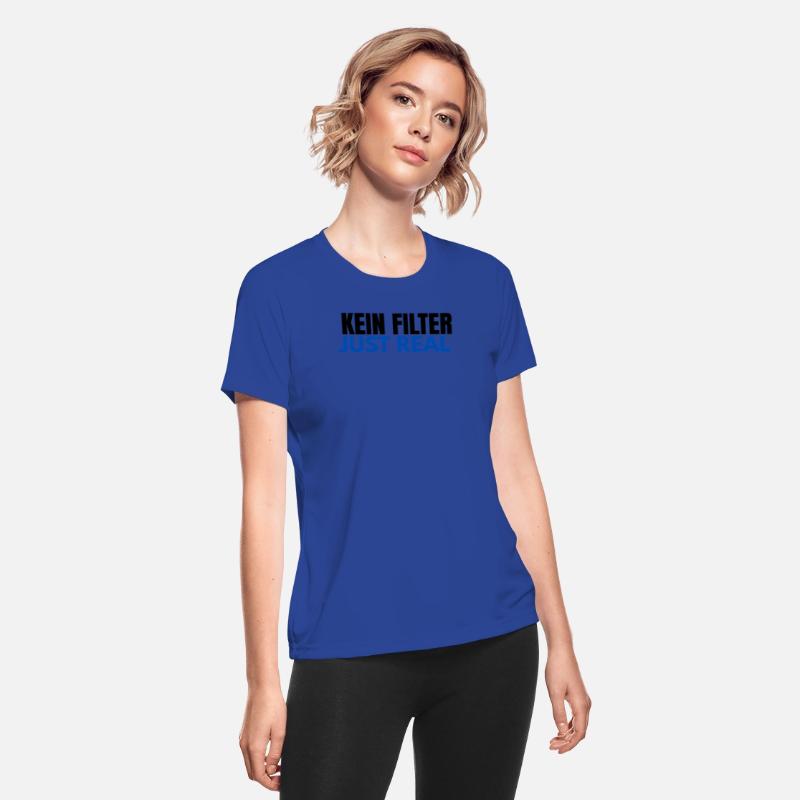 KEIN FILTER – JUST REAL | Bold German Slogan Tee