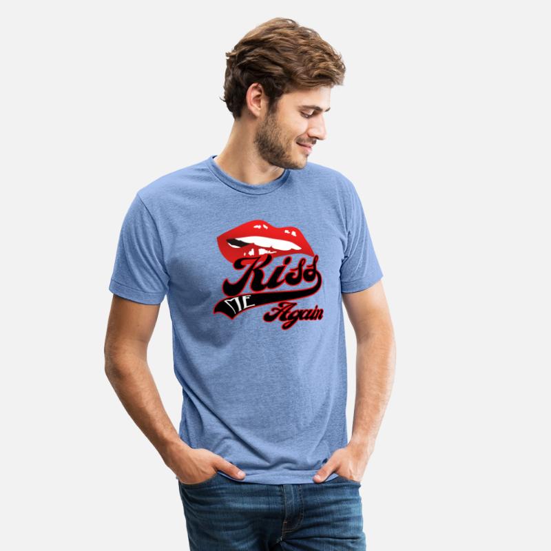 Kiss Me Again Sexy Lip Redline Swoosh Graphic.