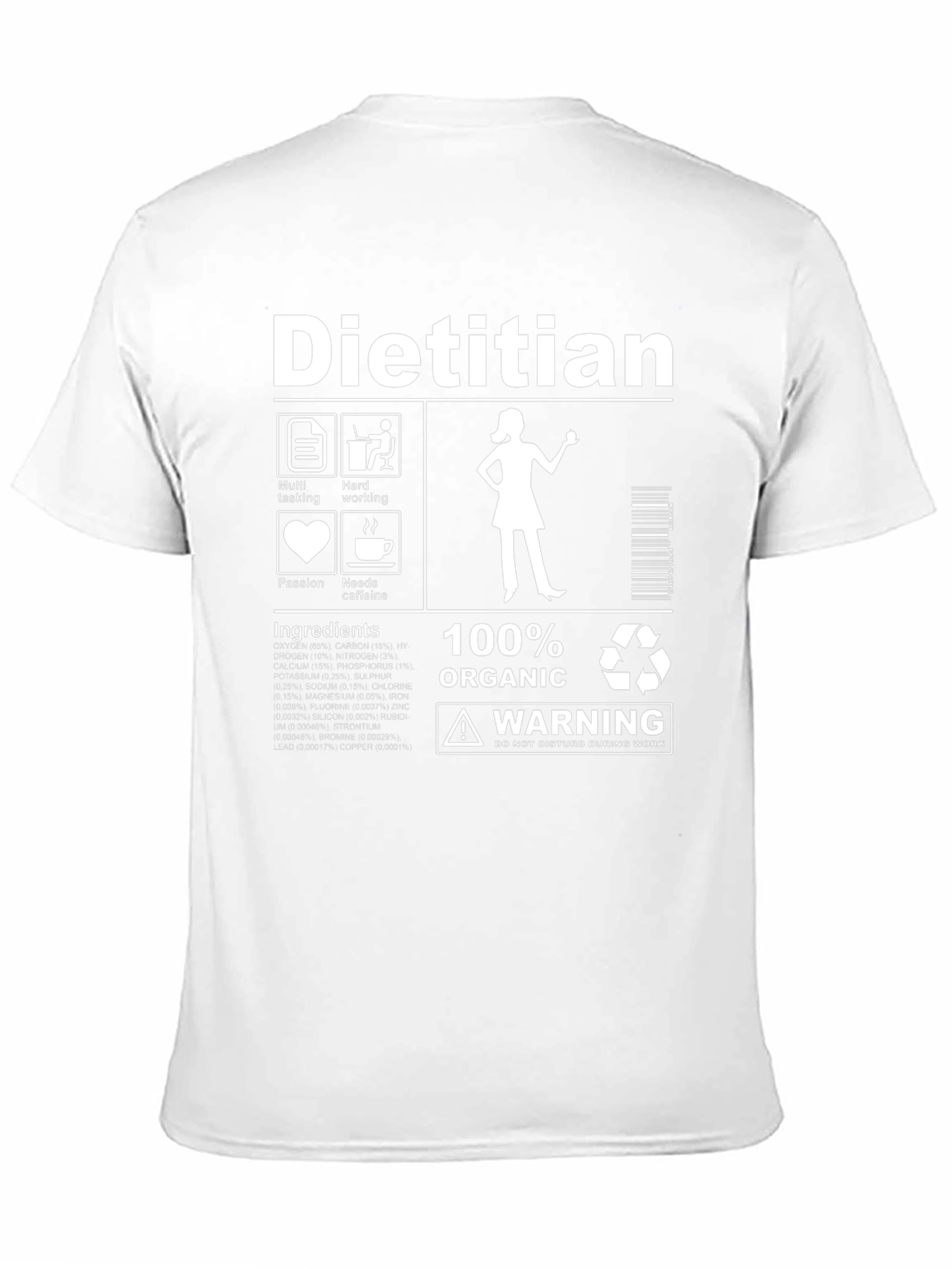 Dietitian T-Shirt - Funny Profession Tee