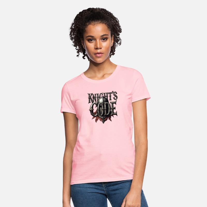 Knights Code T-Shirt | Medieval Flair Typography T