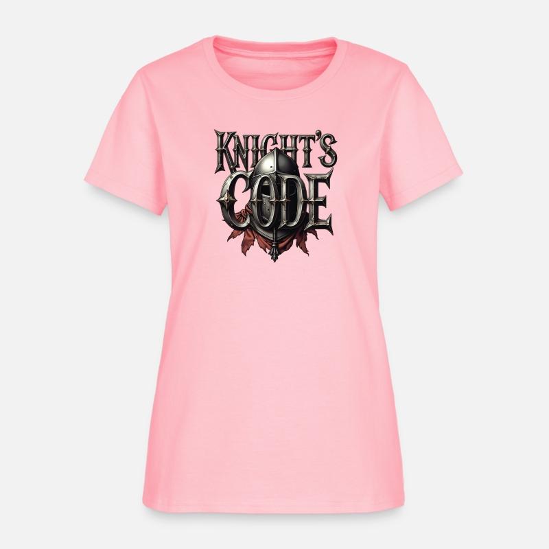 Knights Code T-Shirt | Medieval Flair Typography T