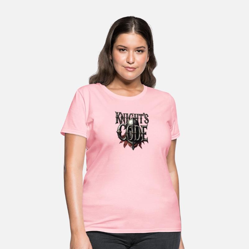Knights Code T-Shirt | Medieval Flair Typography T
