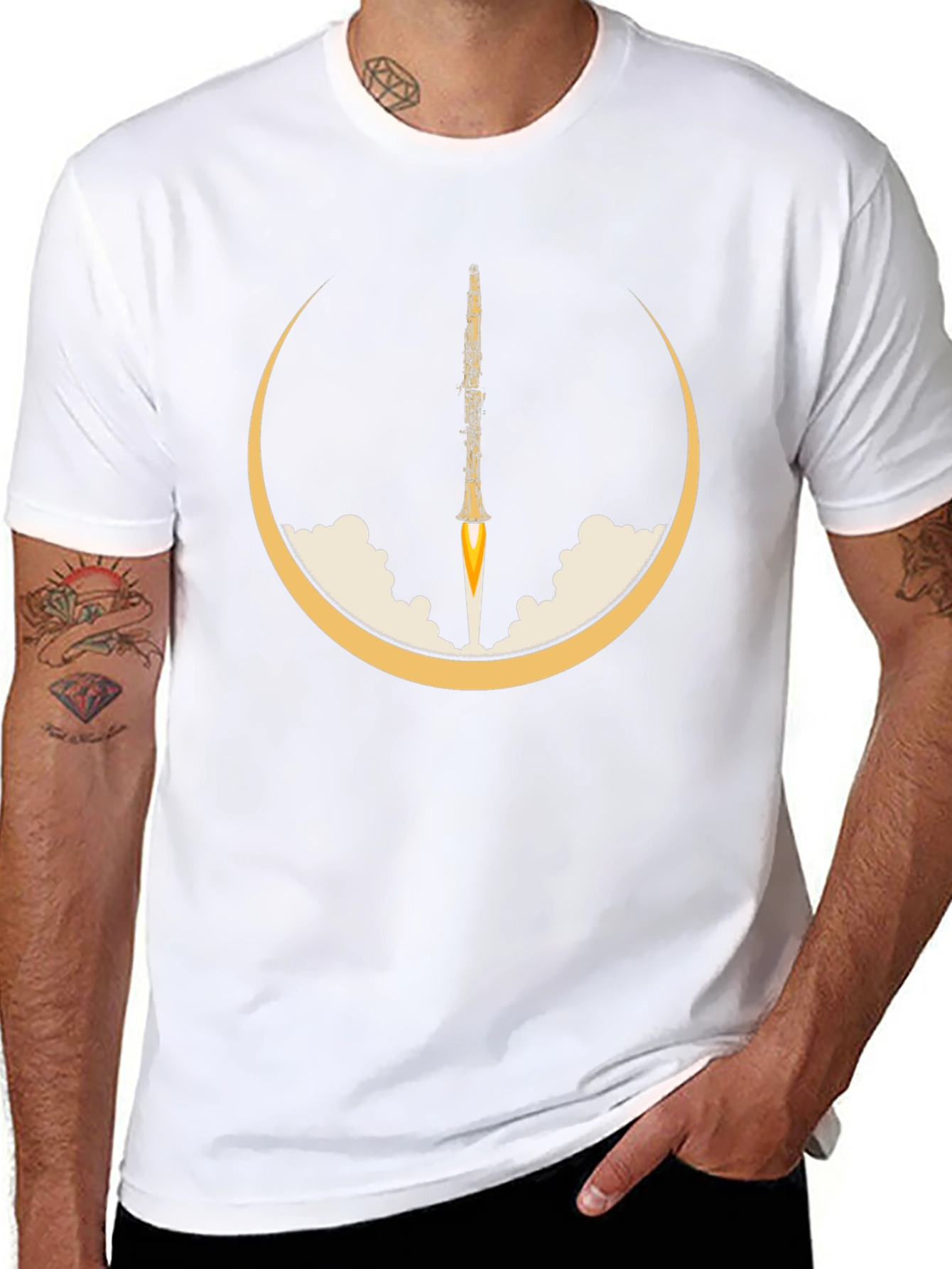 Oboe Rocket T-Shirt - Musical Launch