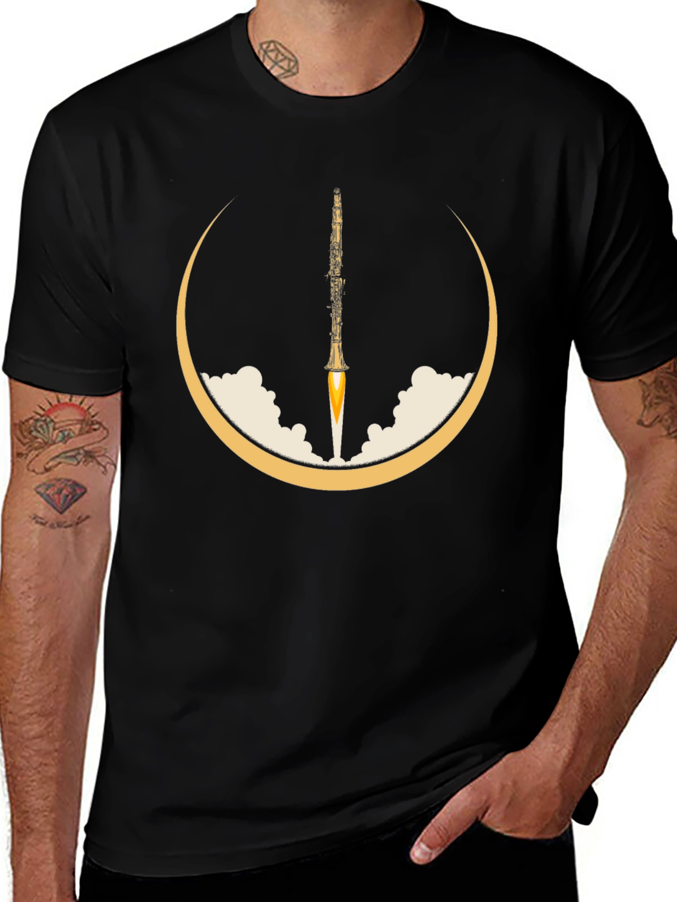 Oboe Rocket T-Shirt - Musical Launch