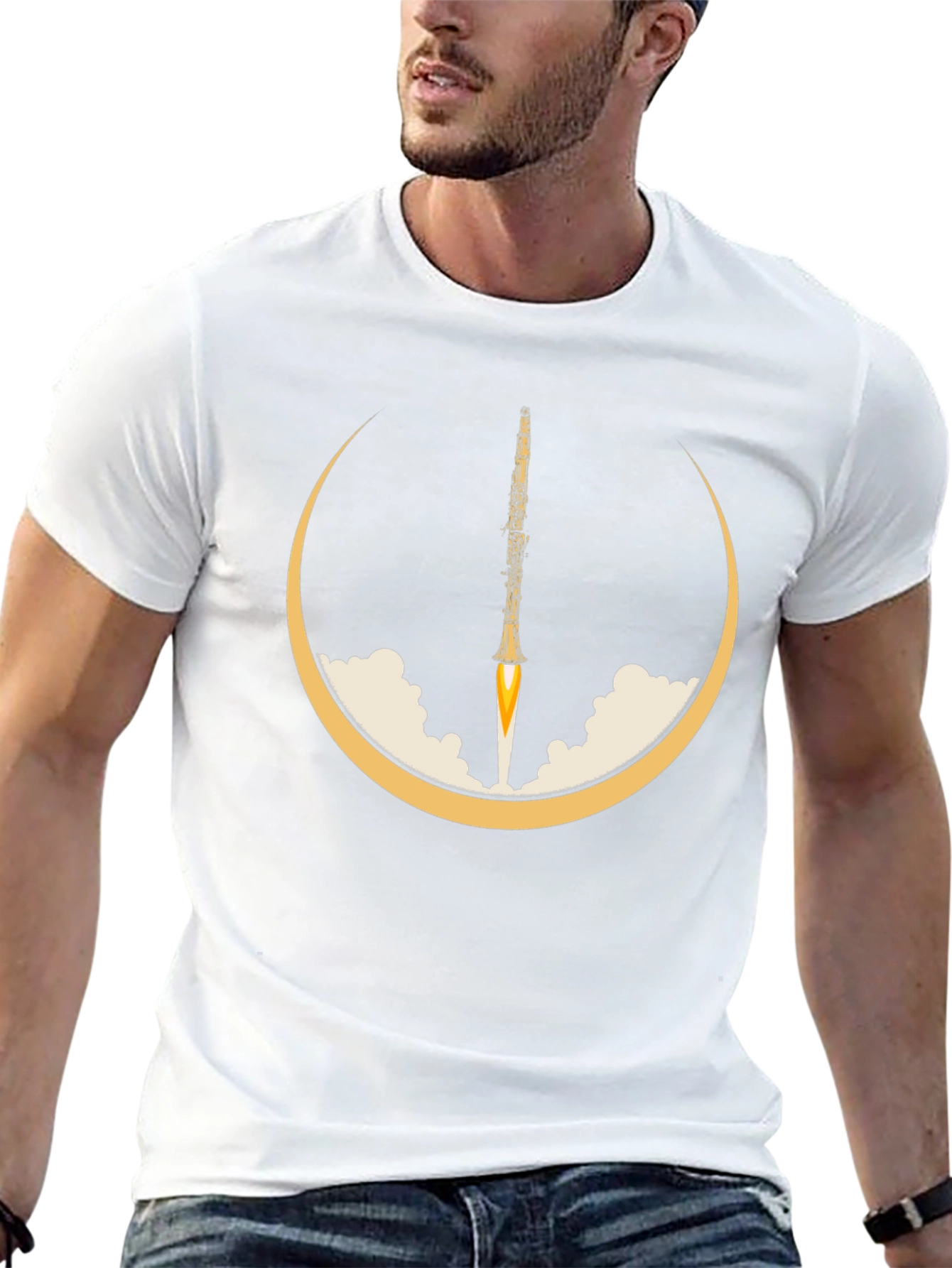 Oboe Rocket T-Shirt - Musical Launch