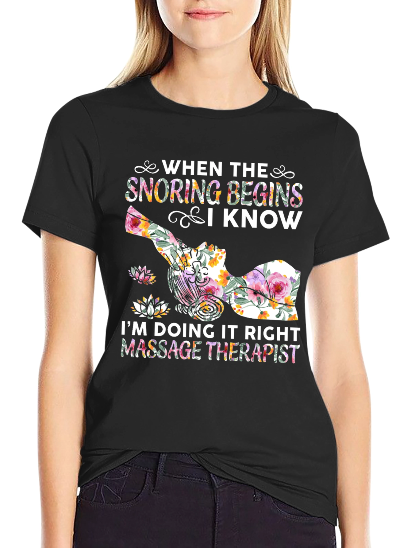 Massage Therapist Snoring Begins T-Shirt