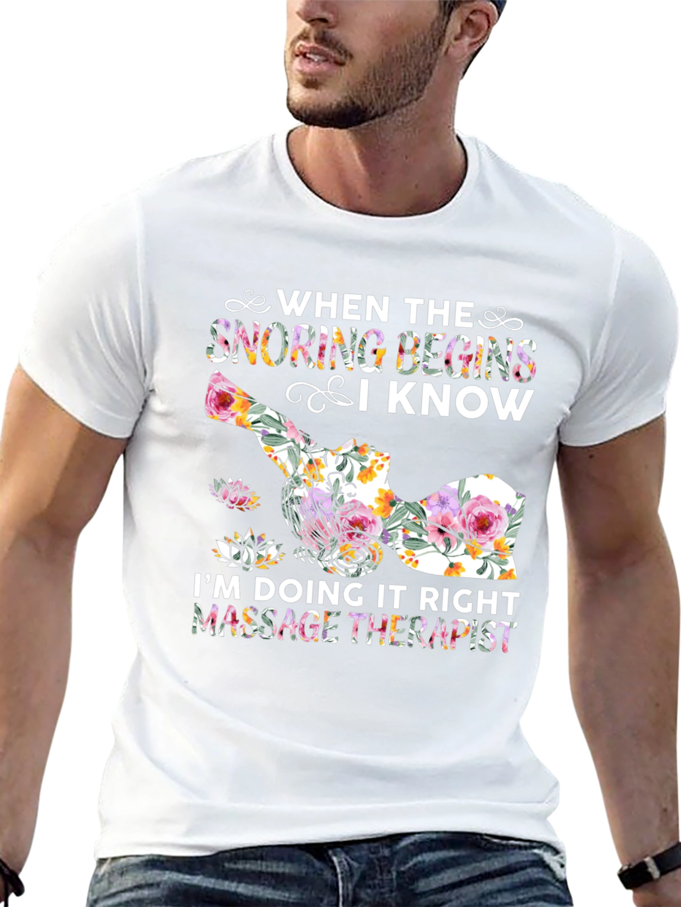 Massage Therapist Snoring Begins T-Shirt