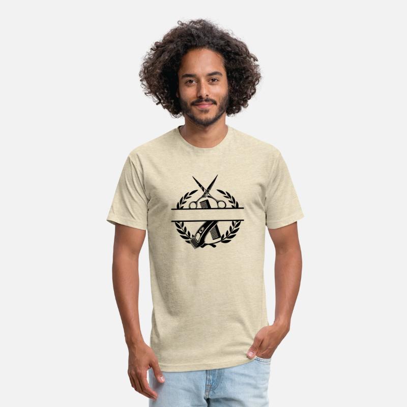 Laurel wreath logo barber, scissors, shaver