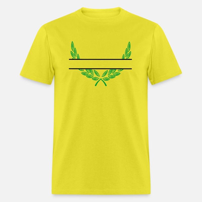 Laurel wreath name banner green