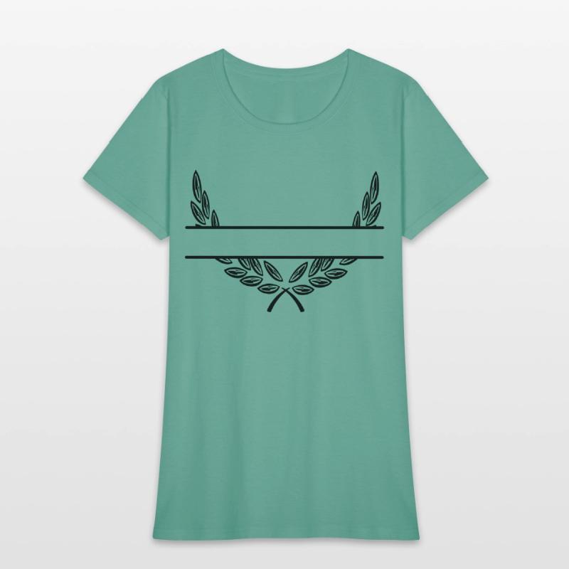 Laurel wreath name banner