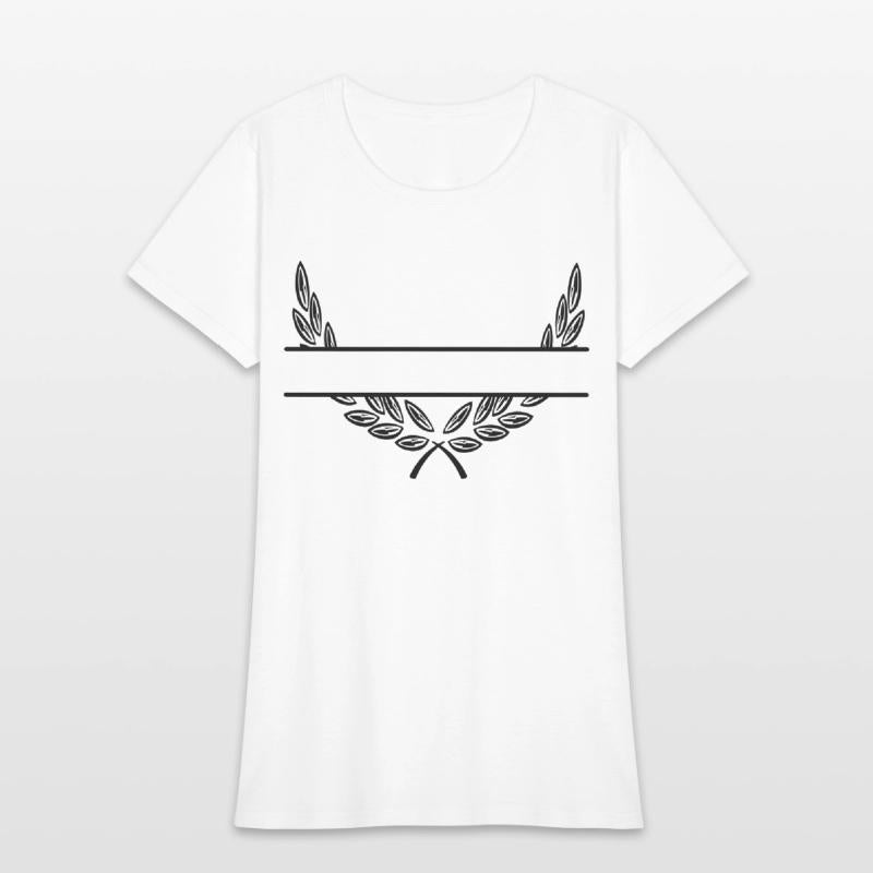 Laurel wreath name banner