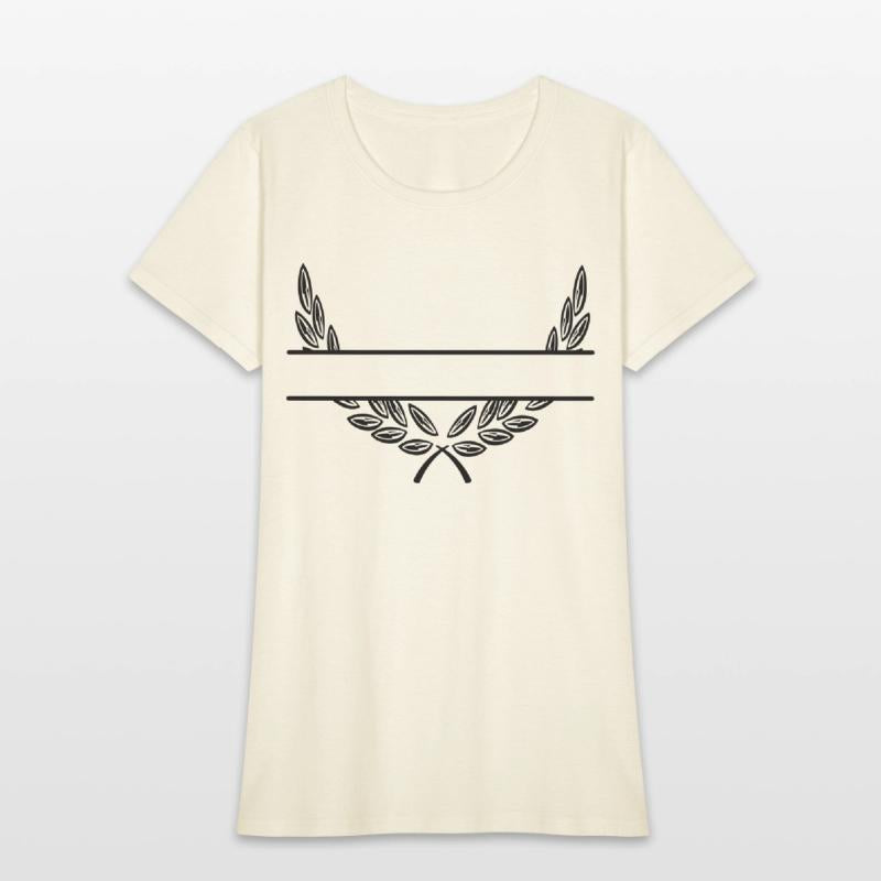 Laurel wreath name banner