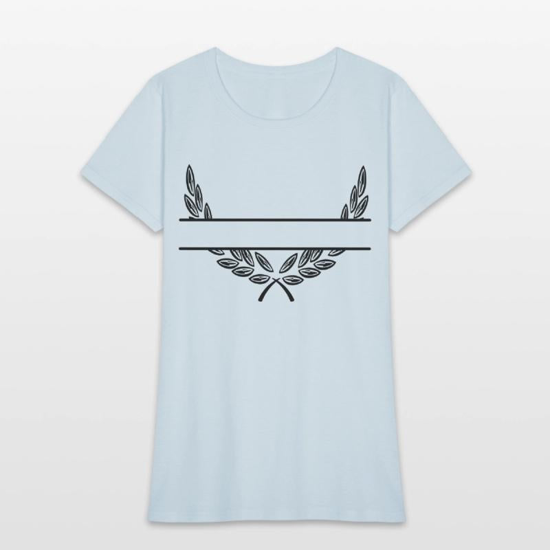 Laurel wreath name banner