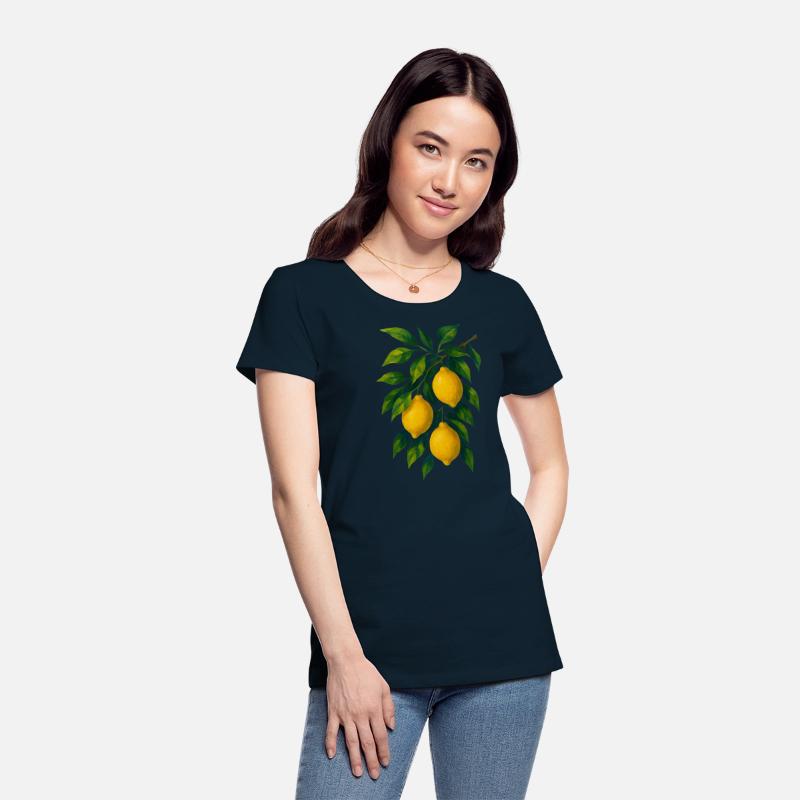 Lemon Branch Watercolor Illustration