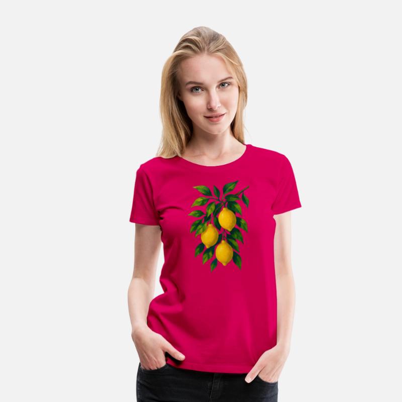Lemon Branch Watercolor Illustration