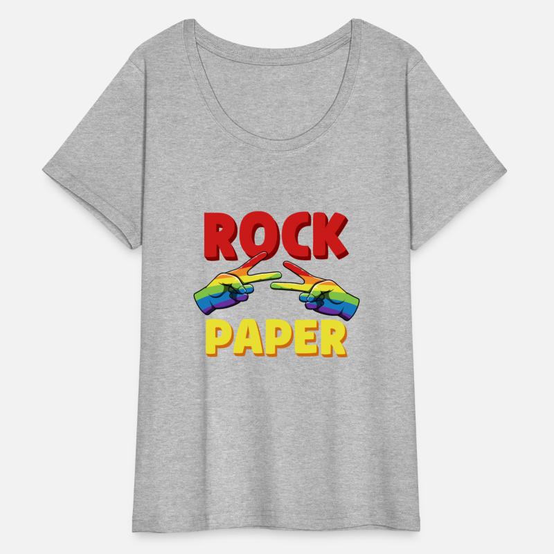 LGBT Rock Paper Lesbian Equality Rainbow Gay Pride