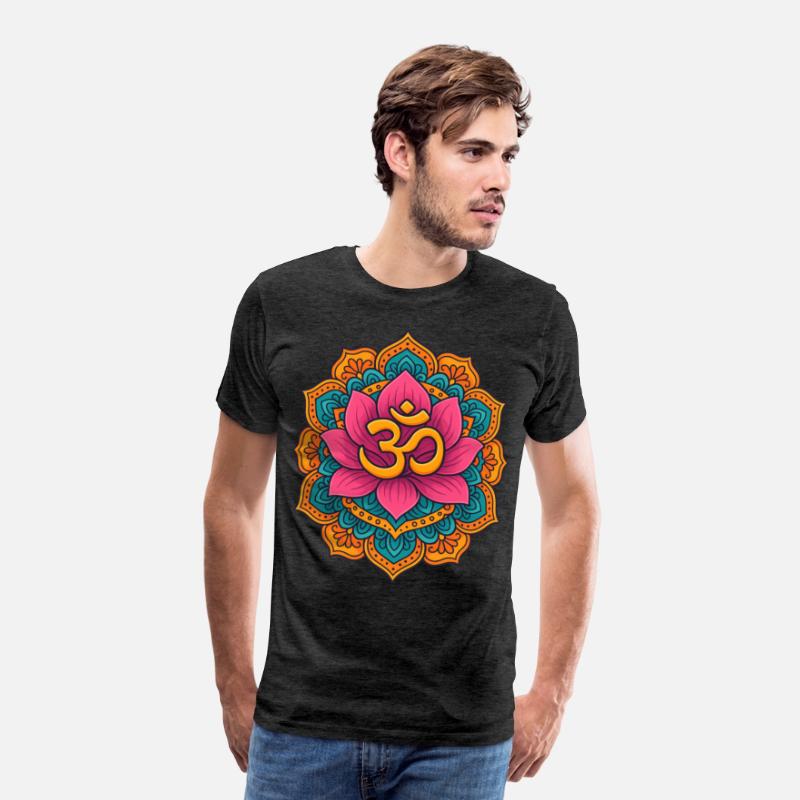 Lotus Mandala with Om Symbol – Colorful Art