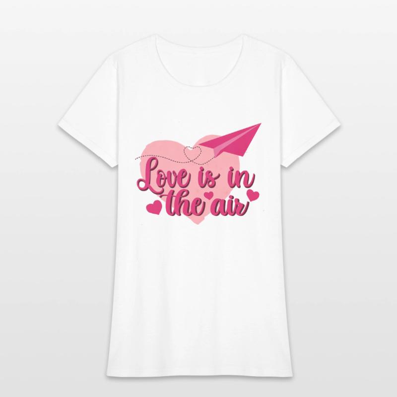 Love is in the Air Paper Plane Valentine Design