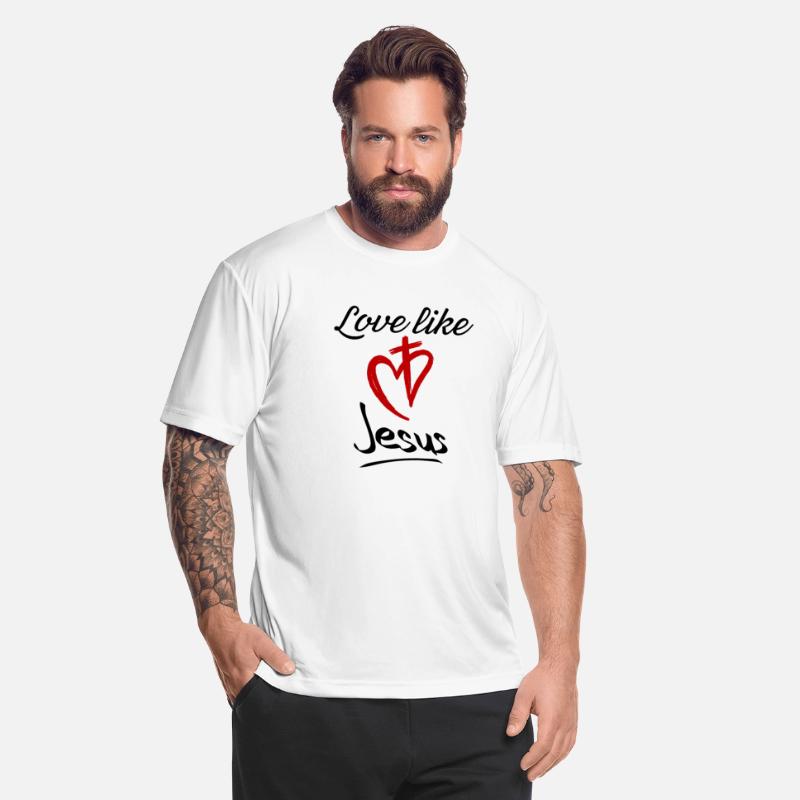 Love like Jesus heart and cross quote son of god
