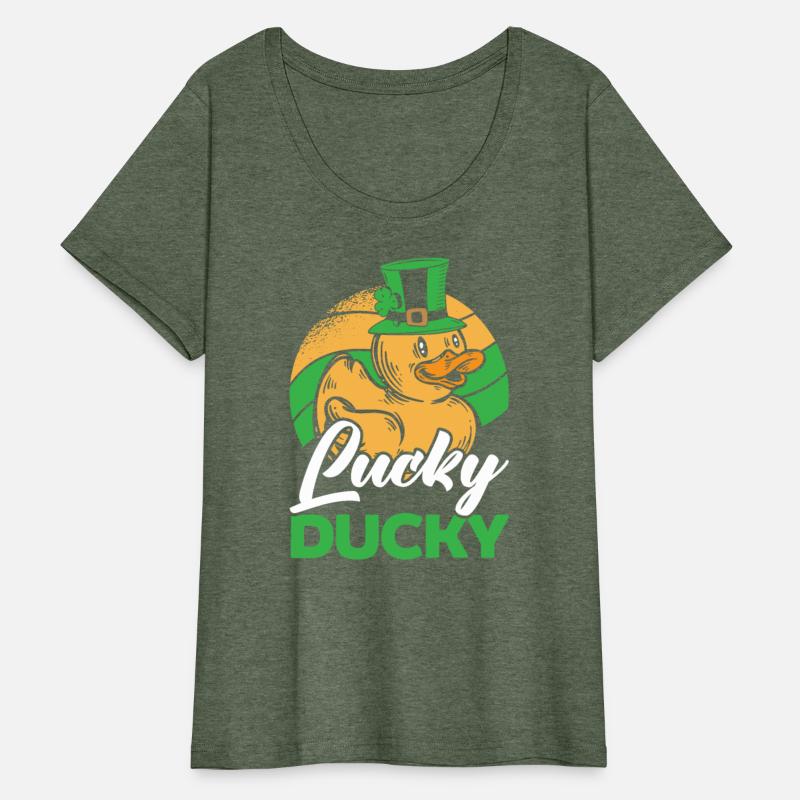 Lucky Ducky Duck Shamrock St. Patricks Day Irish