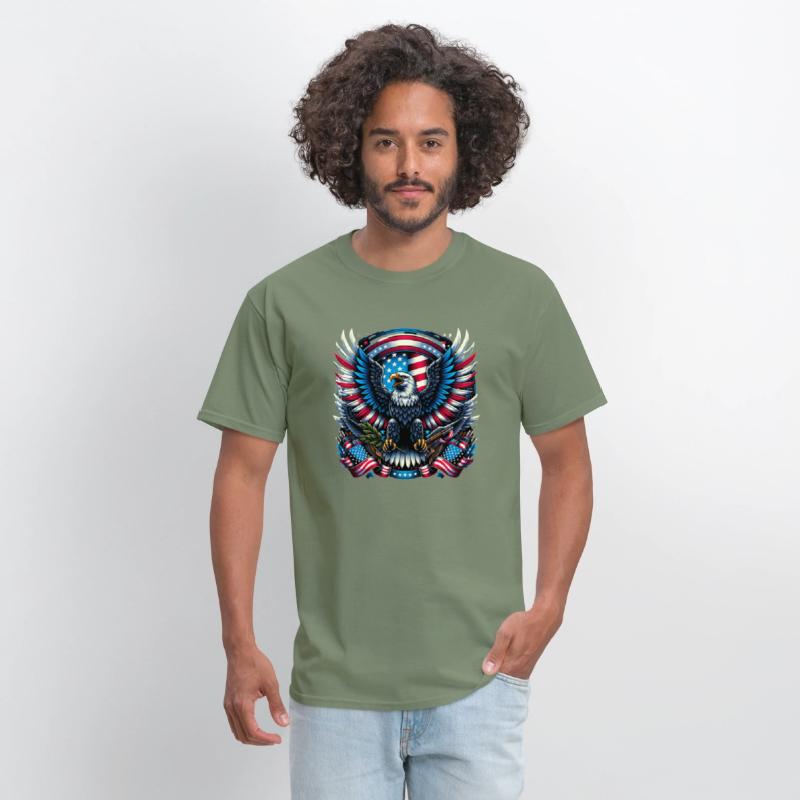 Majestic Eagle 4th July Patriotic Art
