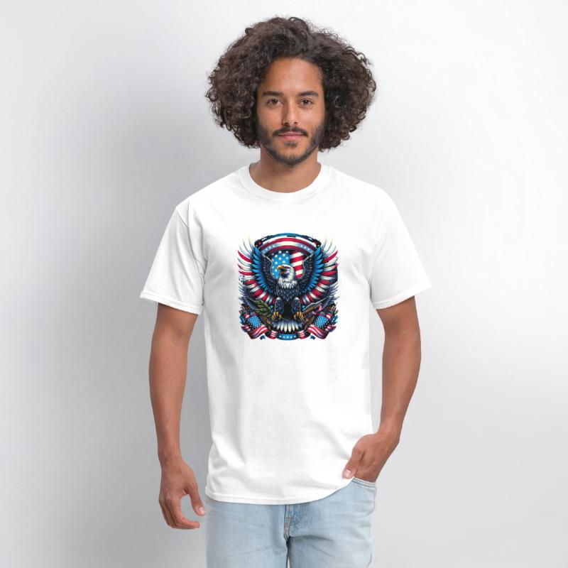 Majestic Eagle 4th July Patriotic Art