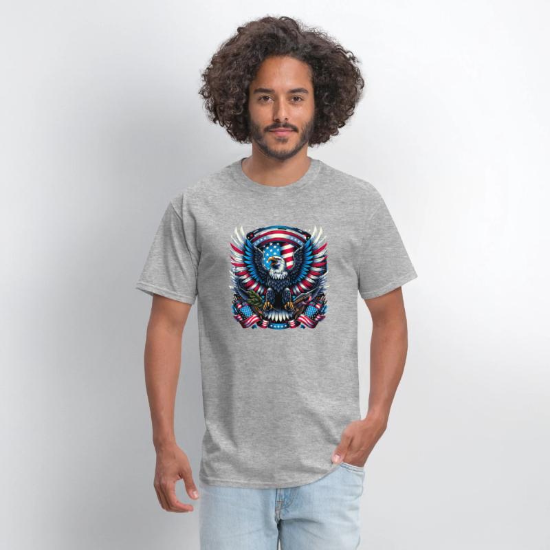 Majestic Eagle 4th July Patriotic Art