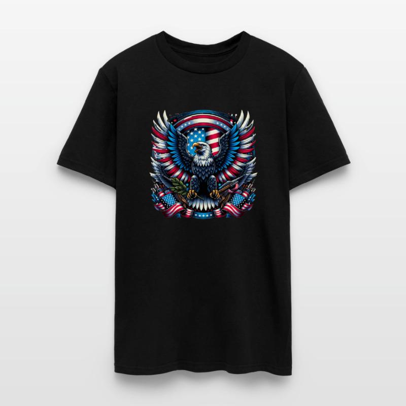 Majestic Eagle 4th July Patriotic Art