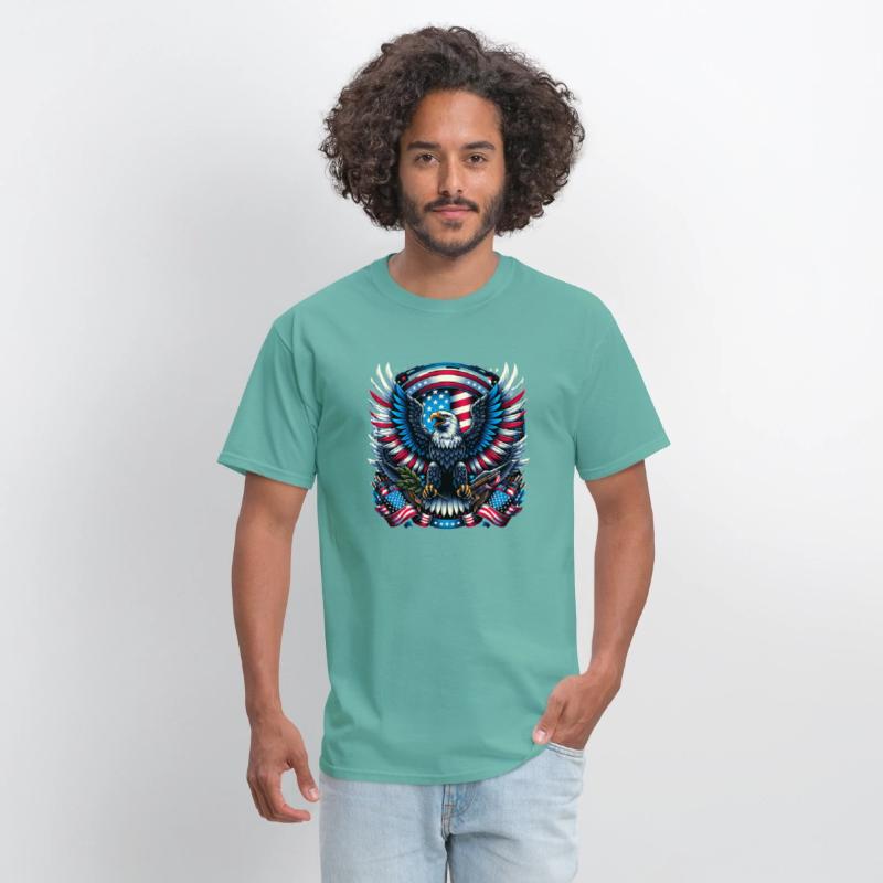 Majestic Eagle 4th July Patriotic Art