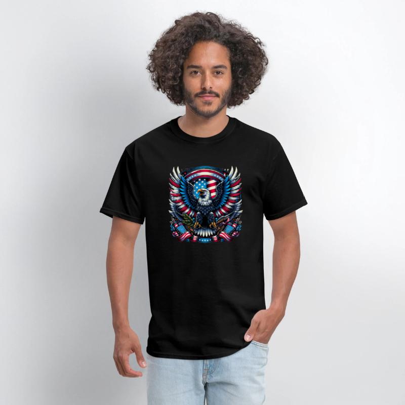 Majestic Eagle 4th July Patriotic Art