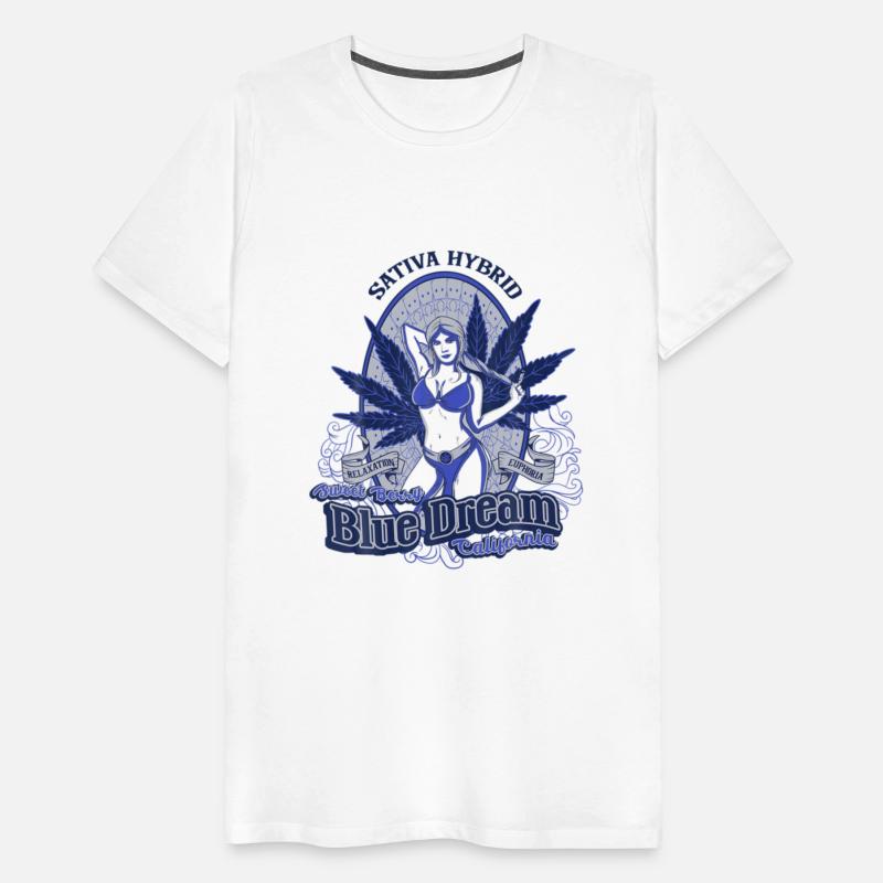 Marijuana Blue Strain Sexy Girl T Shirt